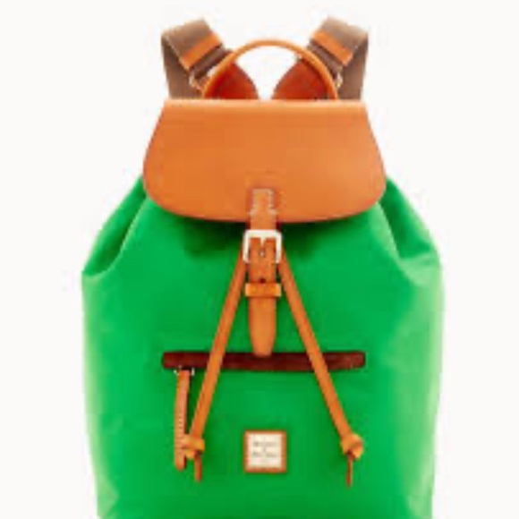 Dooney & Bourke Nylon Small Allie Backpack in Kelly Green - Picture 1 of 6